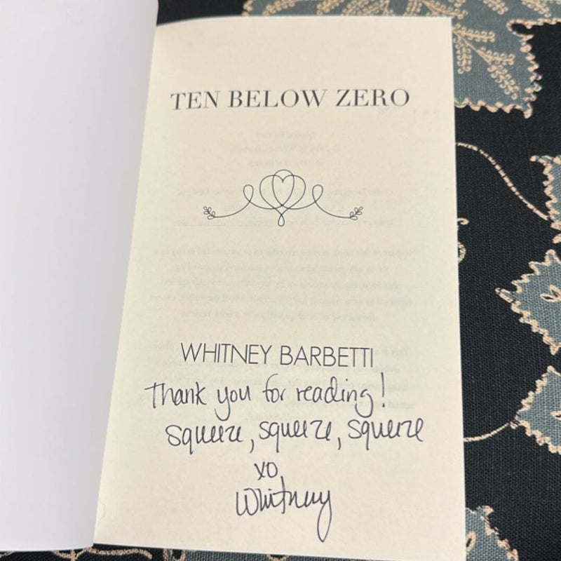 Ten below Zero (Signed)