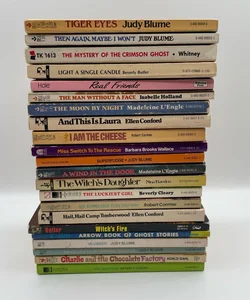 Lot 22 Vintage Teen YA 60s 70s 80s Books Mass Market Scholastic Paperbacks