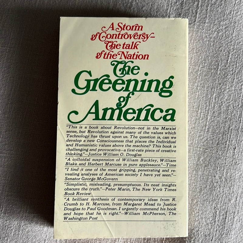 The Greening of America