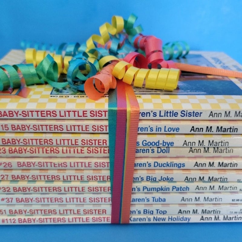 THE BABYSITTERS CLUB LITTLE SISTER LOT OF 10 BOOKS BY ANN M. MARTIN VINTAGE 1990s COVERS