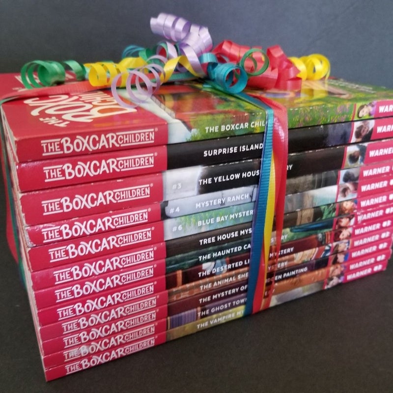 LOT OF 12 THE BOXCAR CHILDREN MYSTERY BOOKS #1-6 & 20-24 CHANDLER WARNER