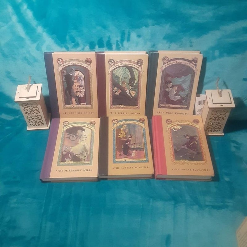 Complete A Series of Unfortunate Events hardcover book set