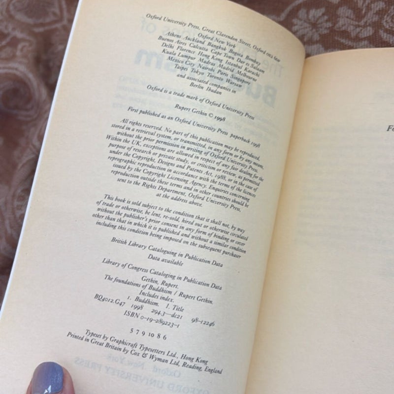 The Foundations of Buddhism