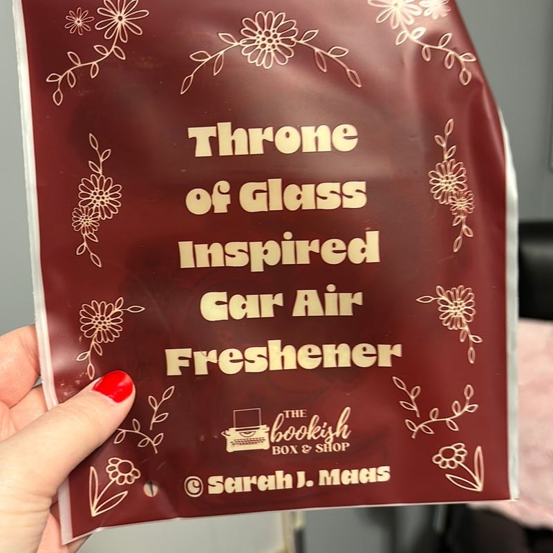 Throne of Glass air freshener from Bookish Box 