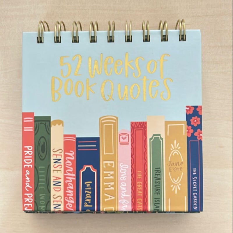 52 Weeks of Book Quotes 