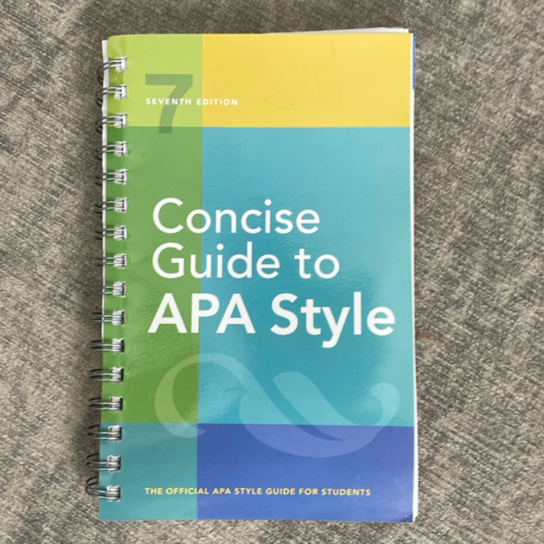 Concise Guide to APA Style