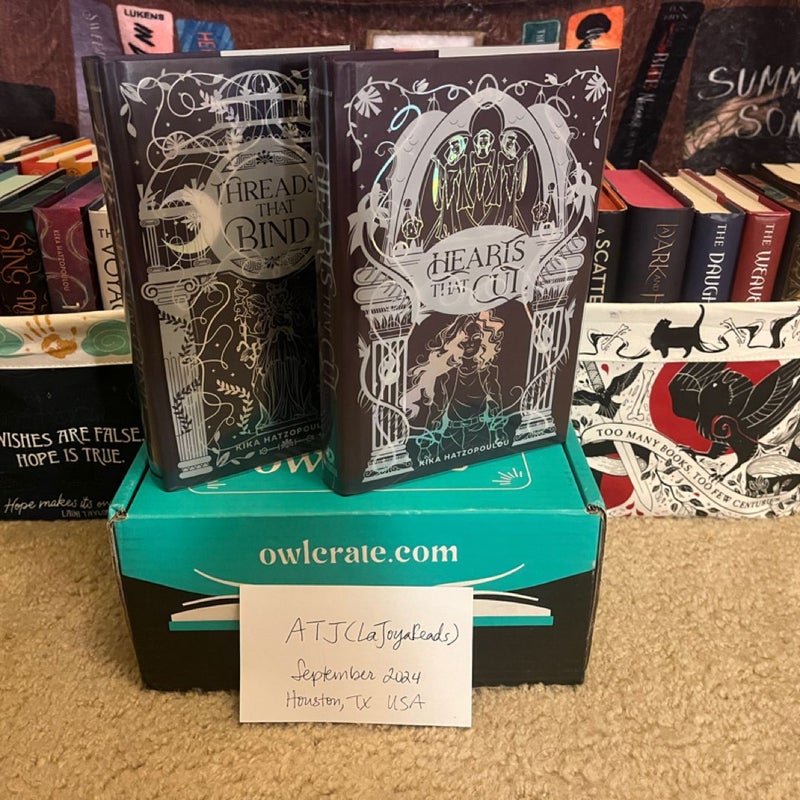 Owlcrate Threads that Bind / Hearts that Cut Exclusive Signed Editions