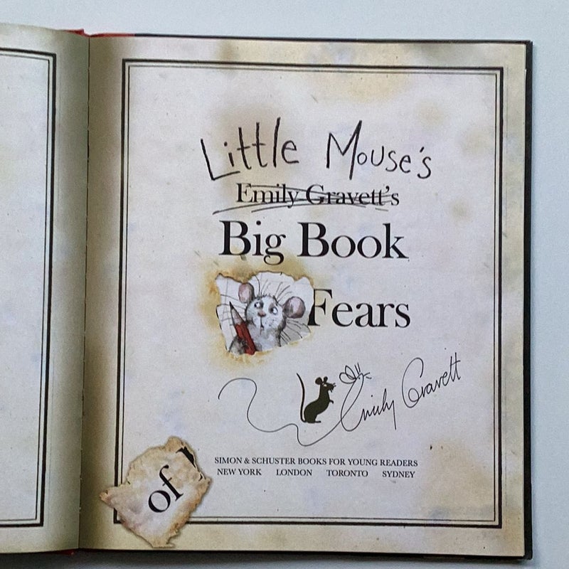 Little Mouse's Big Book of Fears Signed by author Emily Gravett