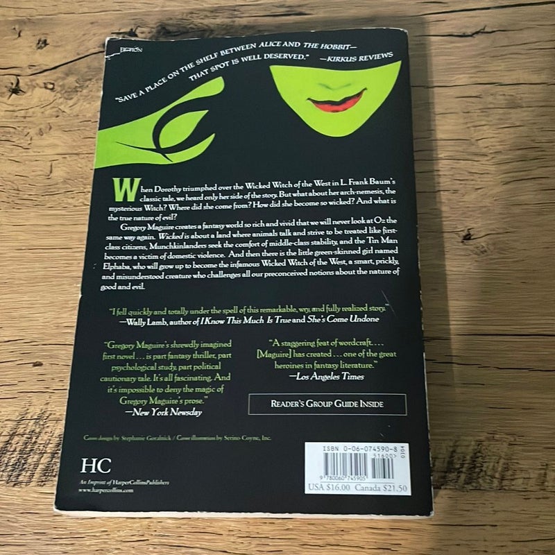 Wicked Musical Tie-In Edition