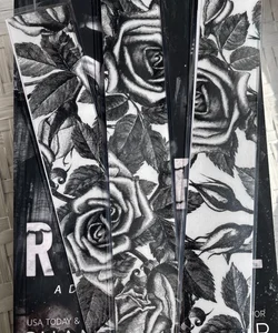 Etched Rose Bookmark