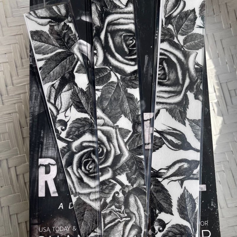 Etched Rose Bookmark