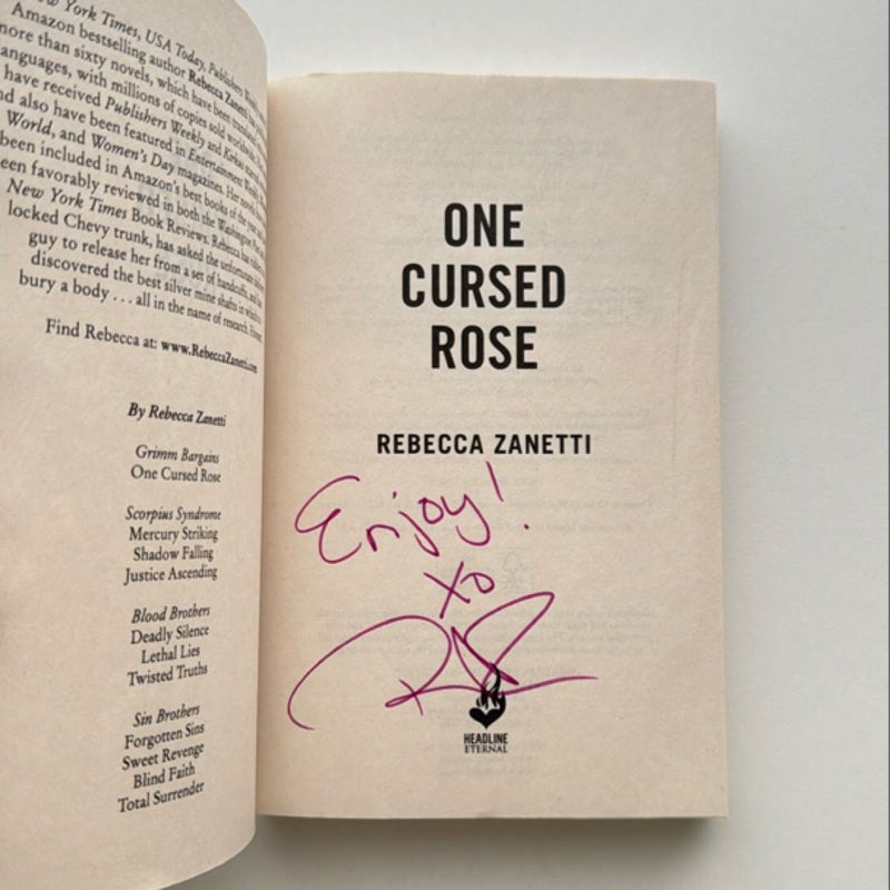 SIGNED One Cursed Rose