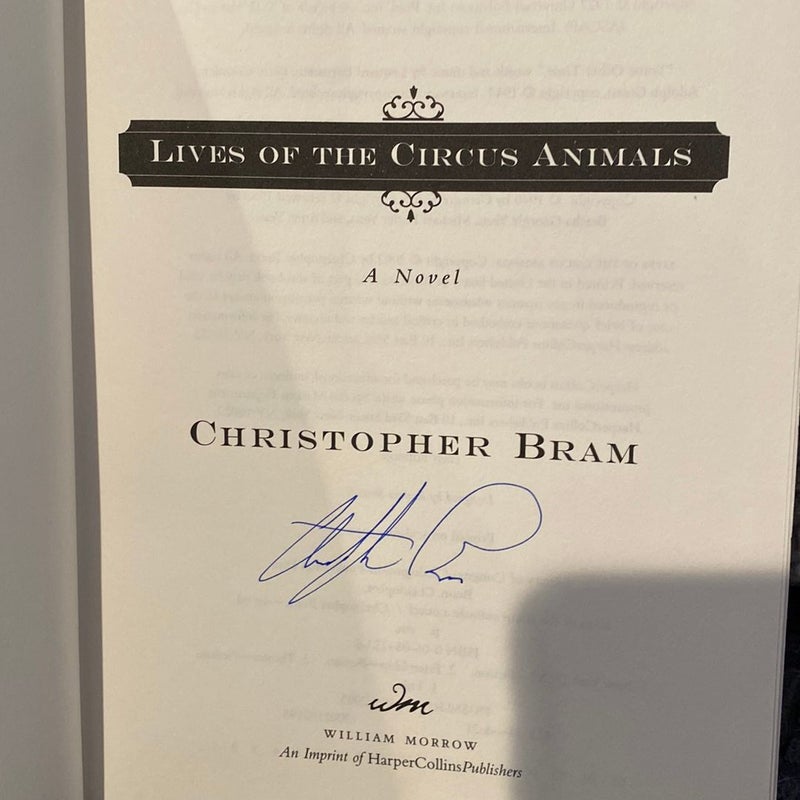 Lives of the Circus Animals—Signed 