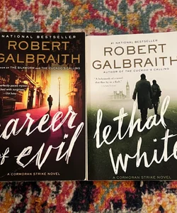 Robert Galbraith Cormoran Strike: Career of Evil & Lethal White JK Rowling VG