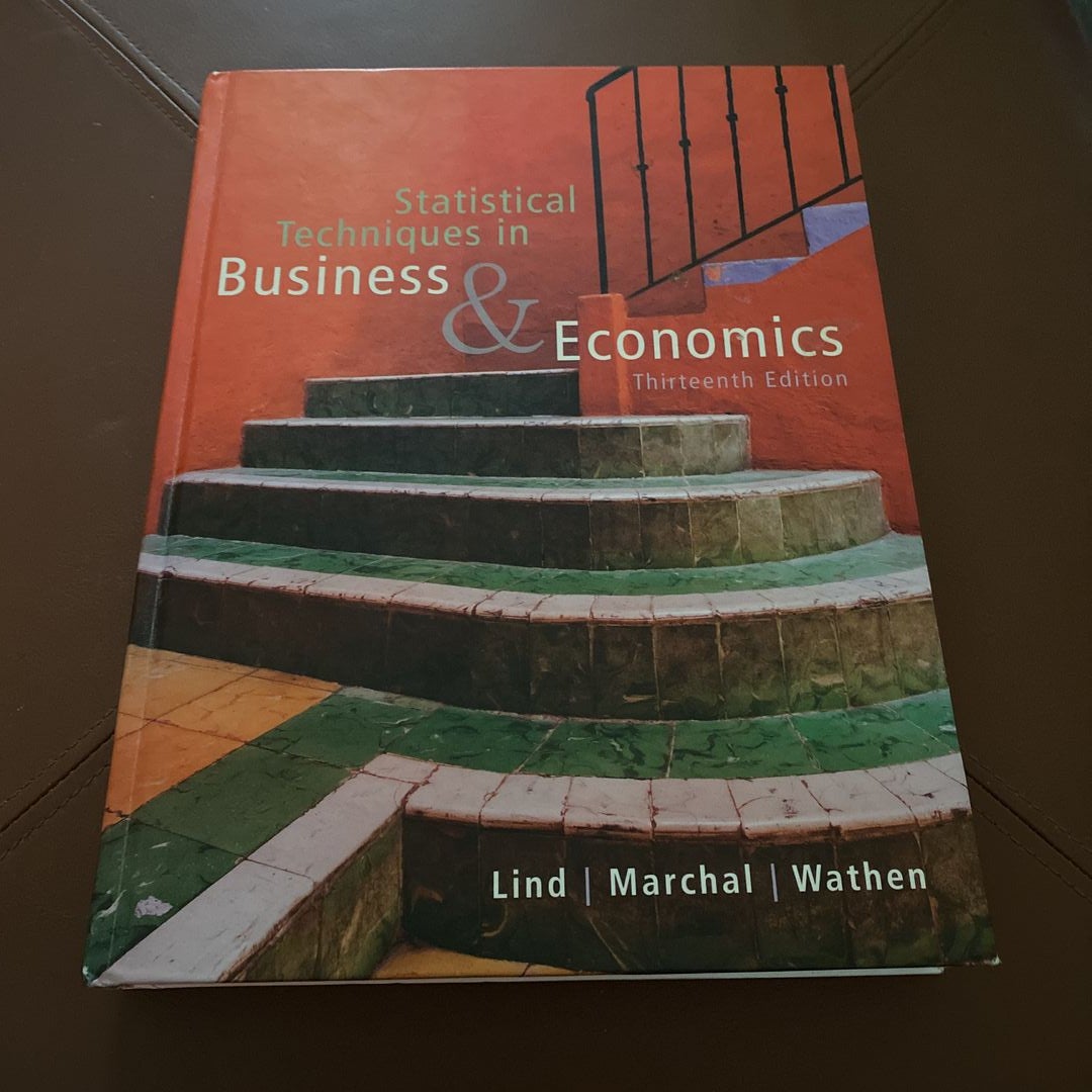 Statistical Techniques In Business And Economics By Douglas A. Lind ...