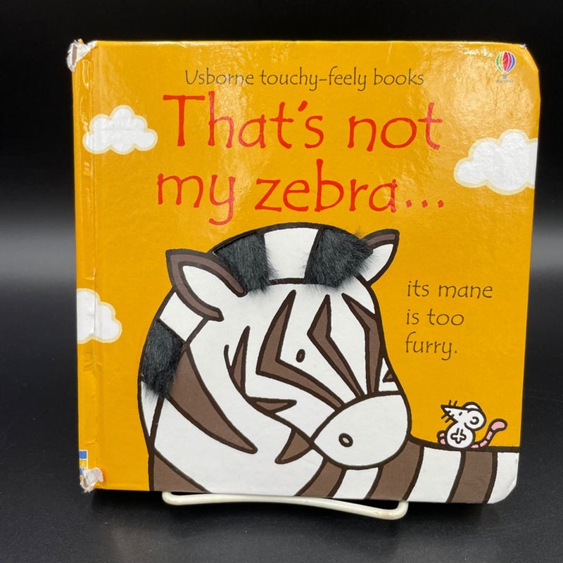 That’s not my zebra children’s board book