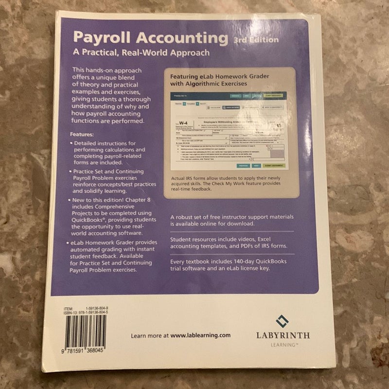 Payroll Accounting 3rd ed