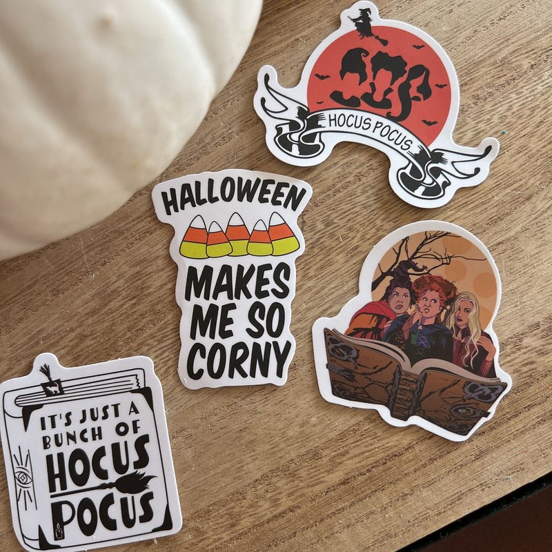 Halloween Hocus Pocus Bookish Sticker bundle