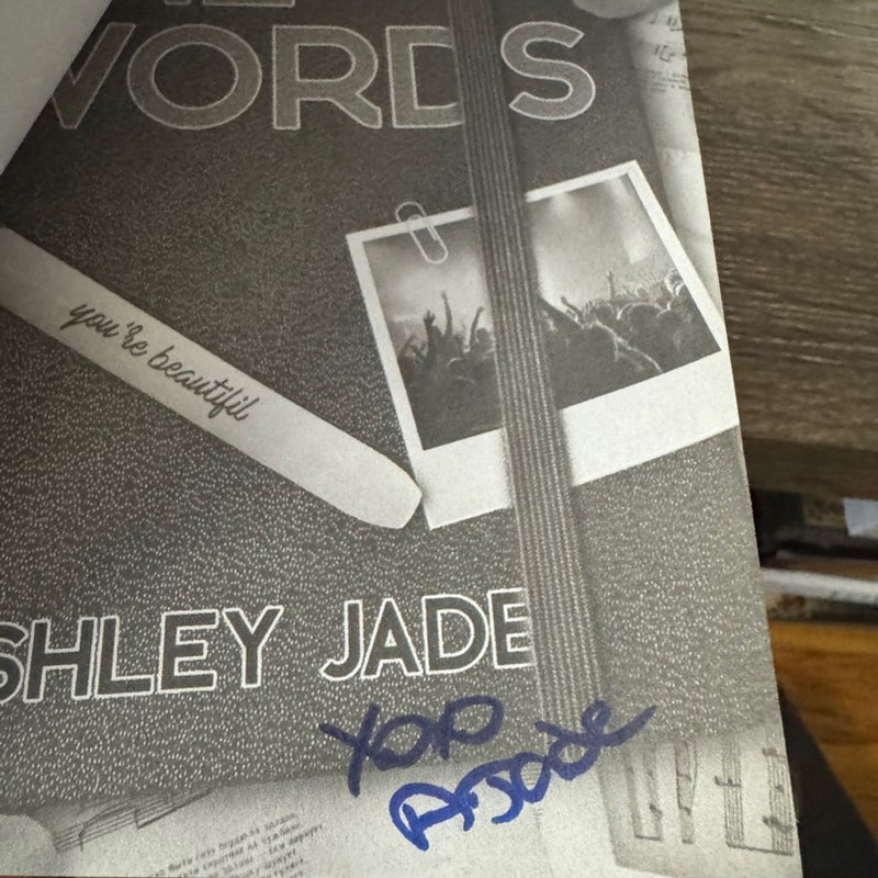 The Words Bookish Buys Signed Special Edition by Ashley Jade