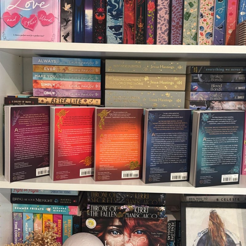 The Bridge Kingdom, The Traitor Queen, The Inadequate Heir, The Endless War, The Twisted Throne