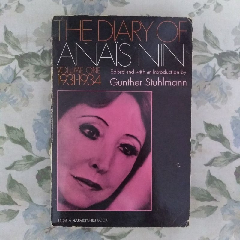 The Diary of Anais Nin Volume 1 1931-1934
