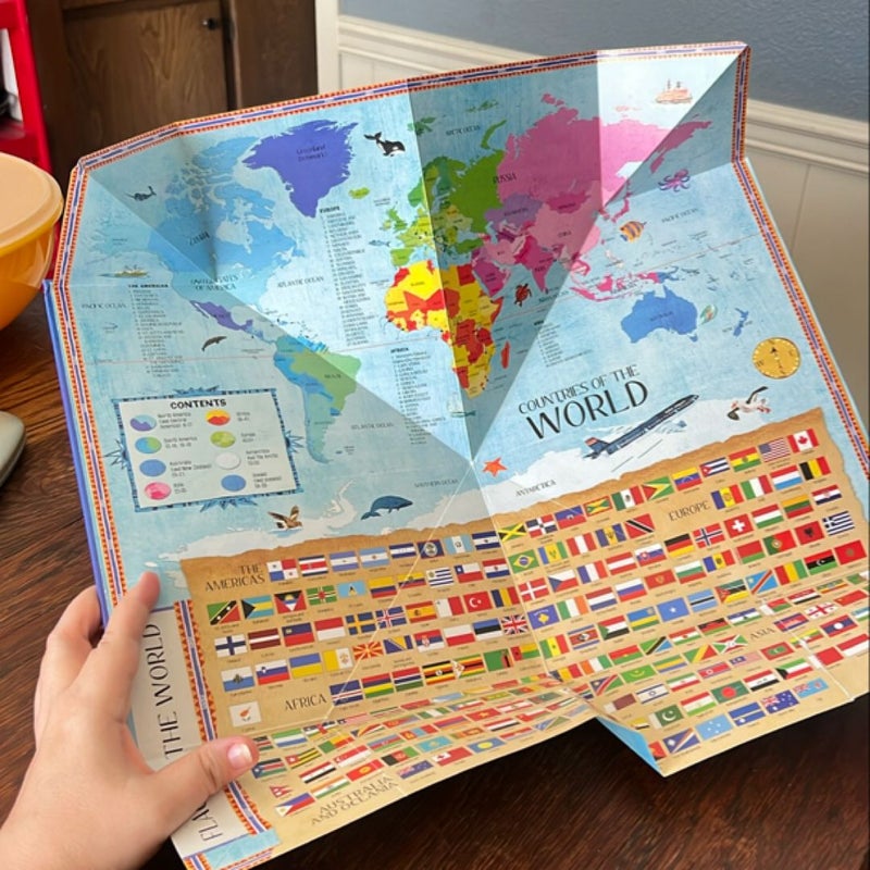 Barron's Amazing Fact-Packed, Fold-Out Atlas of the World