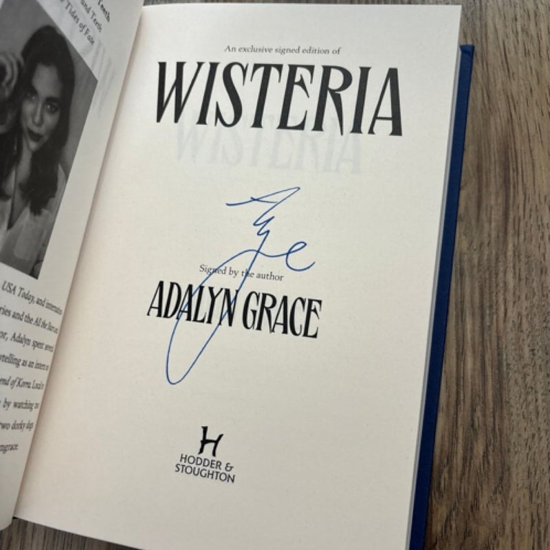 Waterstones exclusive signed wisteria