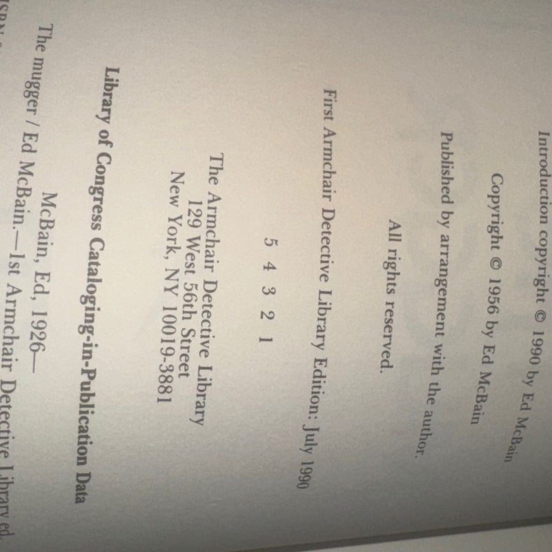 THE MUGGER SIGNED 