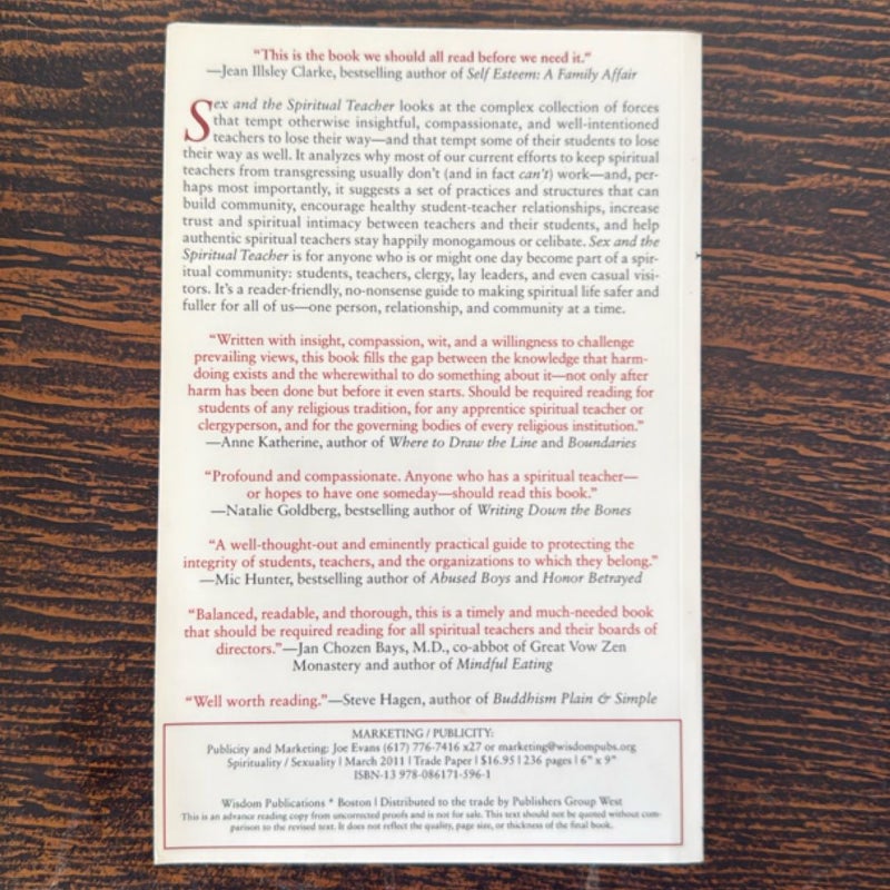 Sex and the Spiritual Teacher