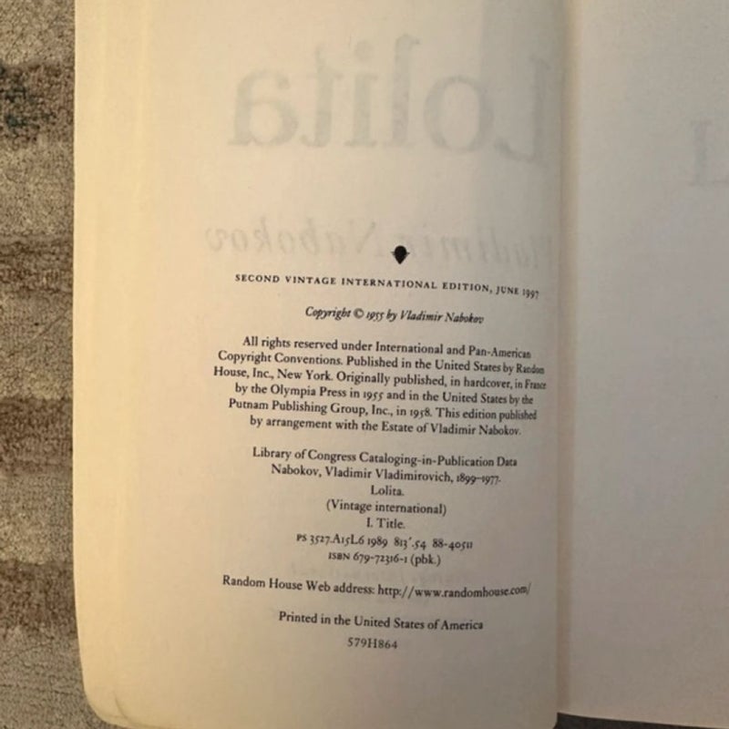 Lolita by Vladimir Nabokov