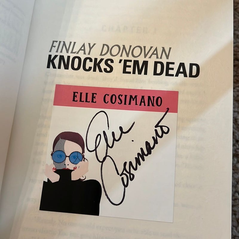 Finlay Donovan Knocks 'Em Dead SIGNED BY AUTHOR