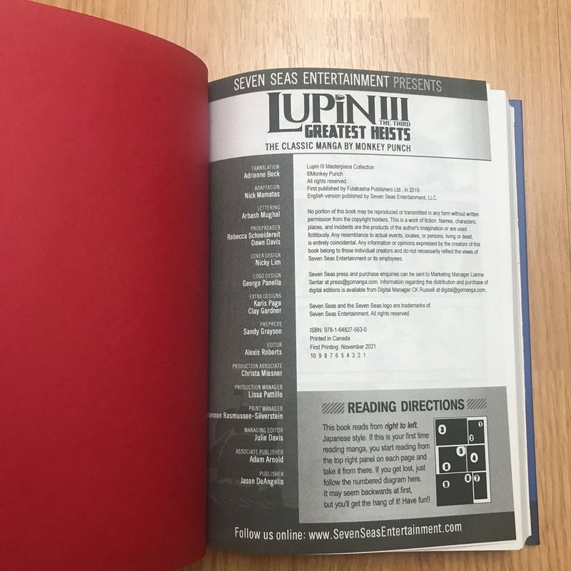 Lupin III (Lupin the 3rd): Greatest Heists - the Classic Manga Collection