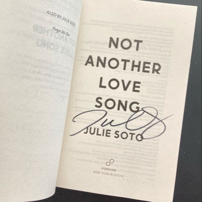 Hand Signed Not Another Love Song