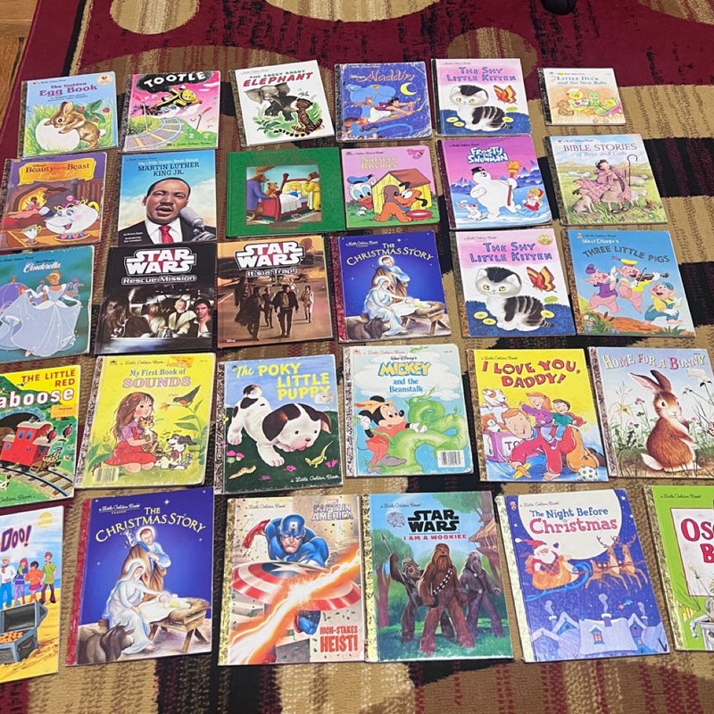 Lot of 30 Little Golden Books , must sell 