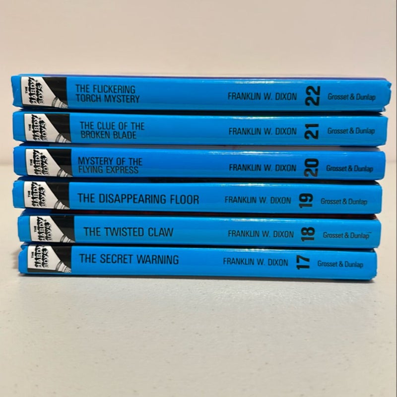 Lot of 6 Hardy Boys Books: 17-22 