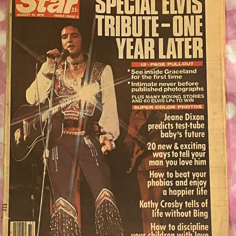 The star Elvis one year later