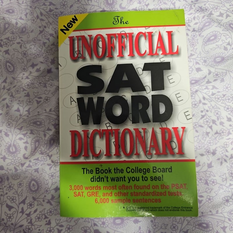 The Unofficial SAT Word Dictionary