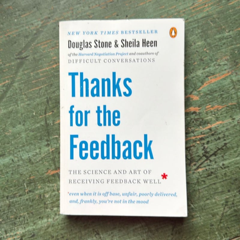 Thanks for the Feedback