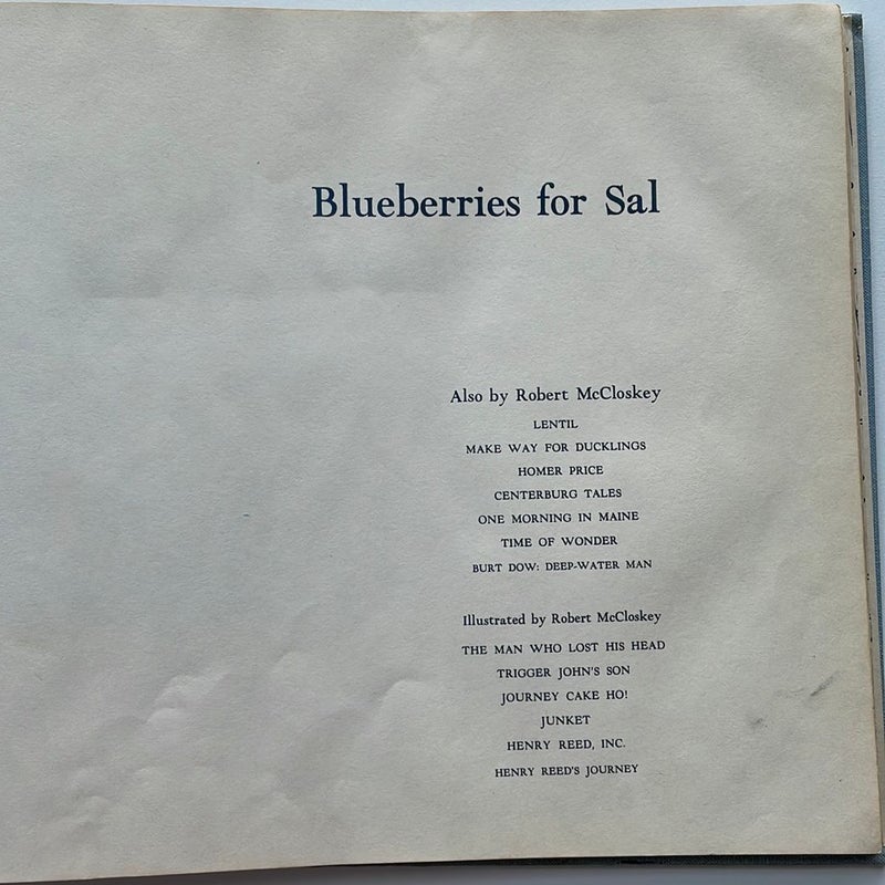 Blueberries For Sal - Vintage