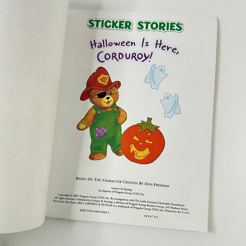 Halloween Is Here, Corduroy!, Sticker Stories, Reusable