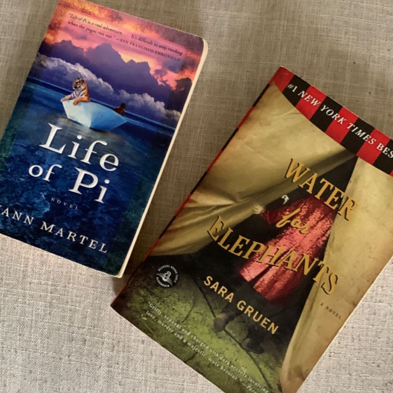 Water for Elephants (+ free bonus book Life of Pi by Yann Martel)