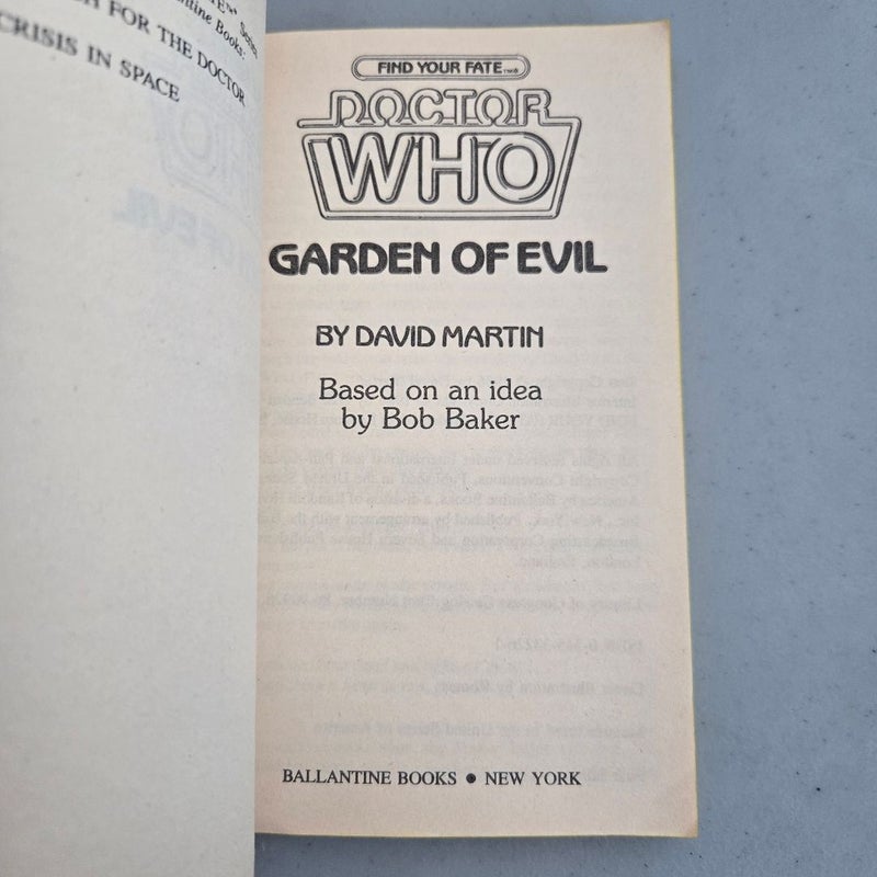 Doctor Who Garden of Evil Find Your Fate #3