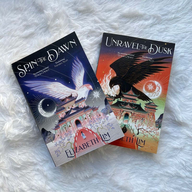 The Blood of Stars Duology - Spin the Dawn and Unravel the Dusk UK  Paperback Set by Elizabeth Lim, Paperback