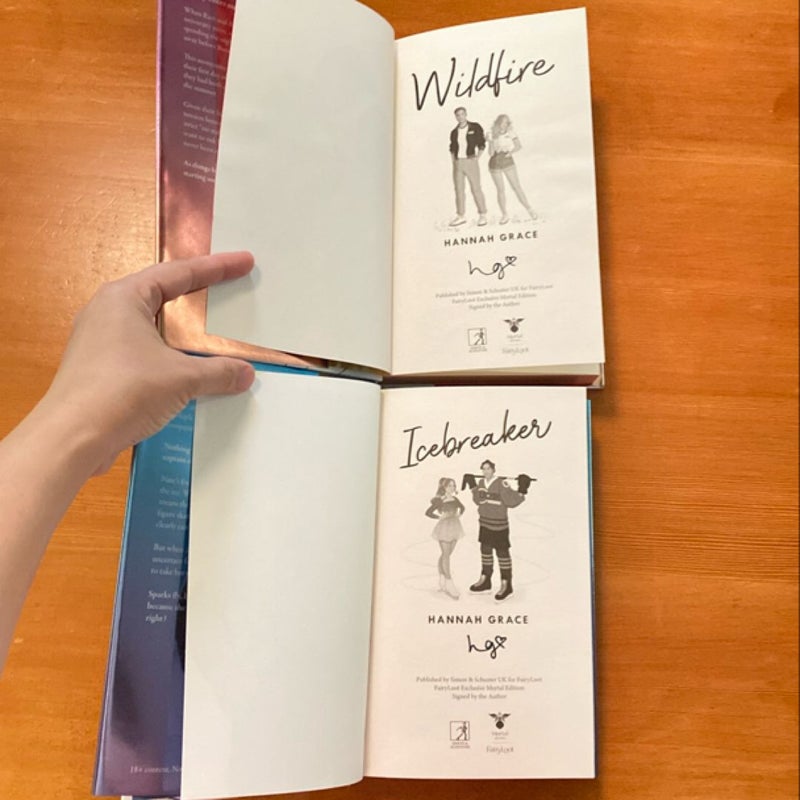 Icebreaker and Wildfire (Signed FairyLoot editions) 