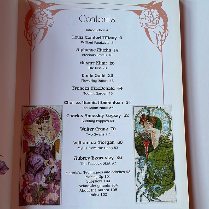 Cross Stitch Art Nouveau