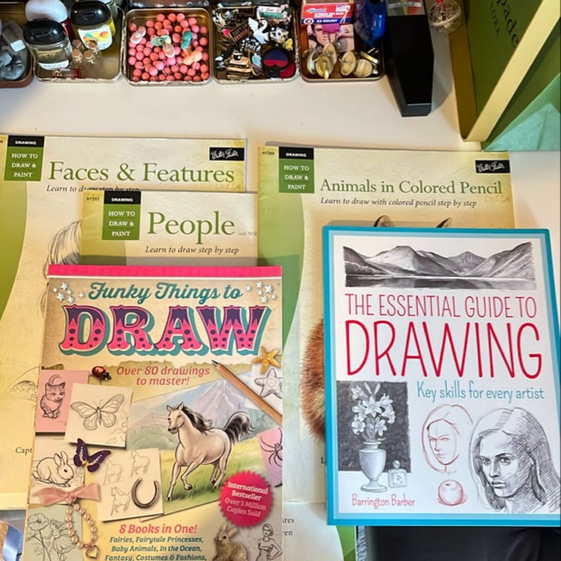 Multiple Art Books - How To Draw