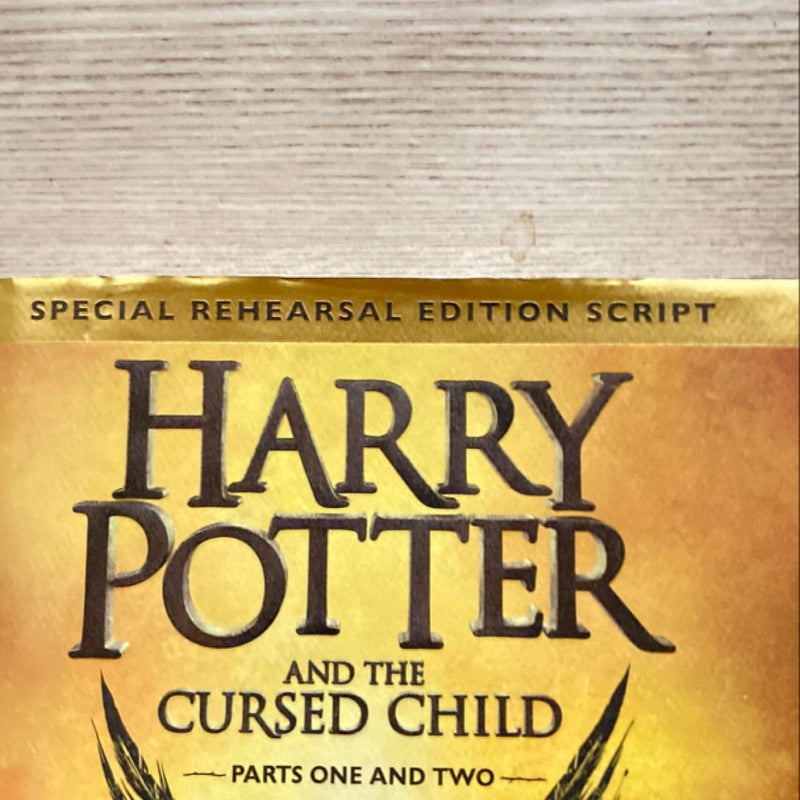 Harry Potter and the Cursed Child Parts One and Two (Special Rehearsal Edition Script)