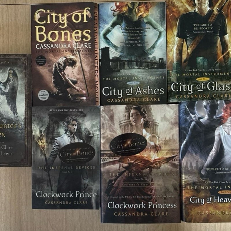 Lot of 7 Cassandra Clare Books Paperbacks and Hardbacks