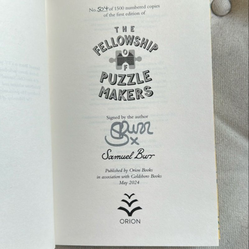 The Fellowship of Puzzlemakers