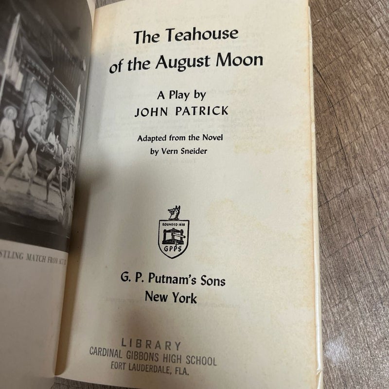 1952 THE TEAHOUSE OF THE AUGUST MOON 1st Ed Play John Patrick US Army in Okinawa